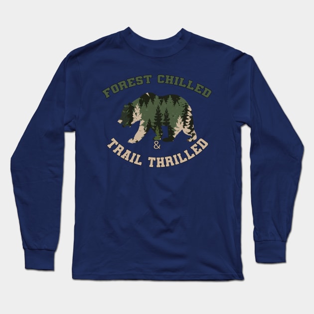 Forest Spirit Bear Mountain Long Sleeve T-Shirt by tamdevo1